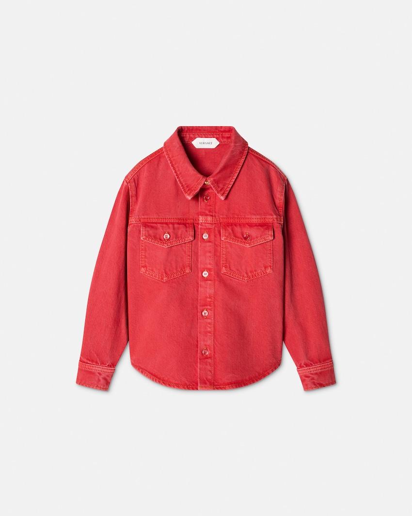 kids denim shirt by VERSACE