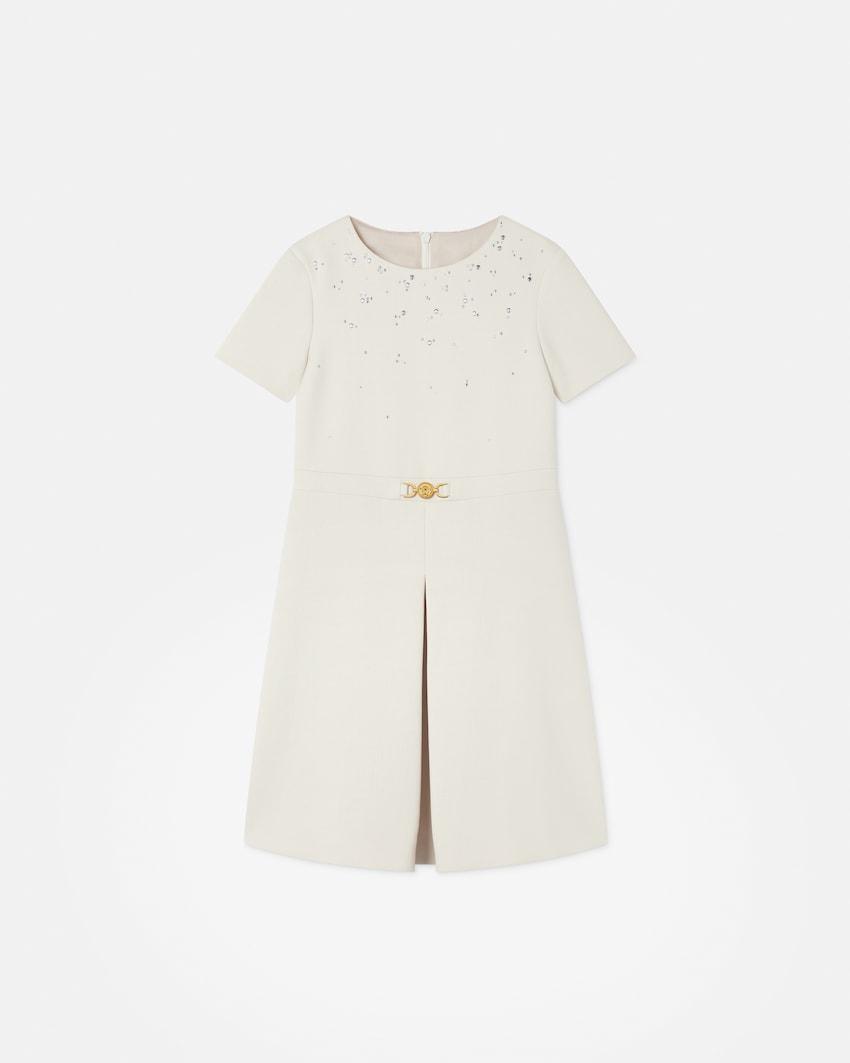 kids embellished milano-stitch dress by VERSACE