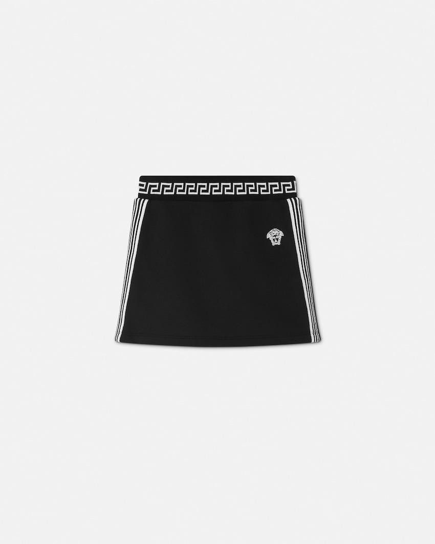 kids embroidered cotton-jersey skirt by VERSACE