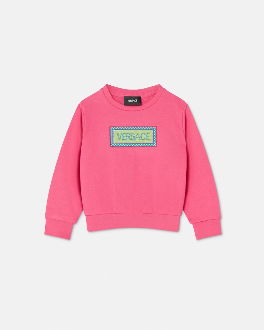 kids embroidered cotton-jersey sweatshirt by VERSACE