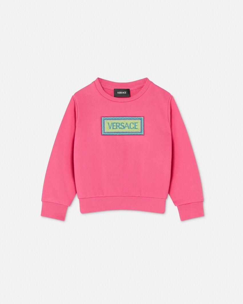 kids embroidered cotton-jersey sweatshirt by VERSACE