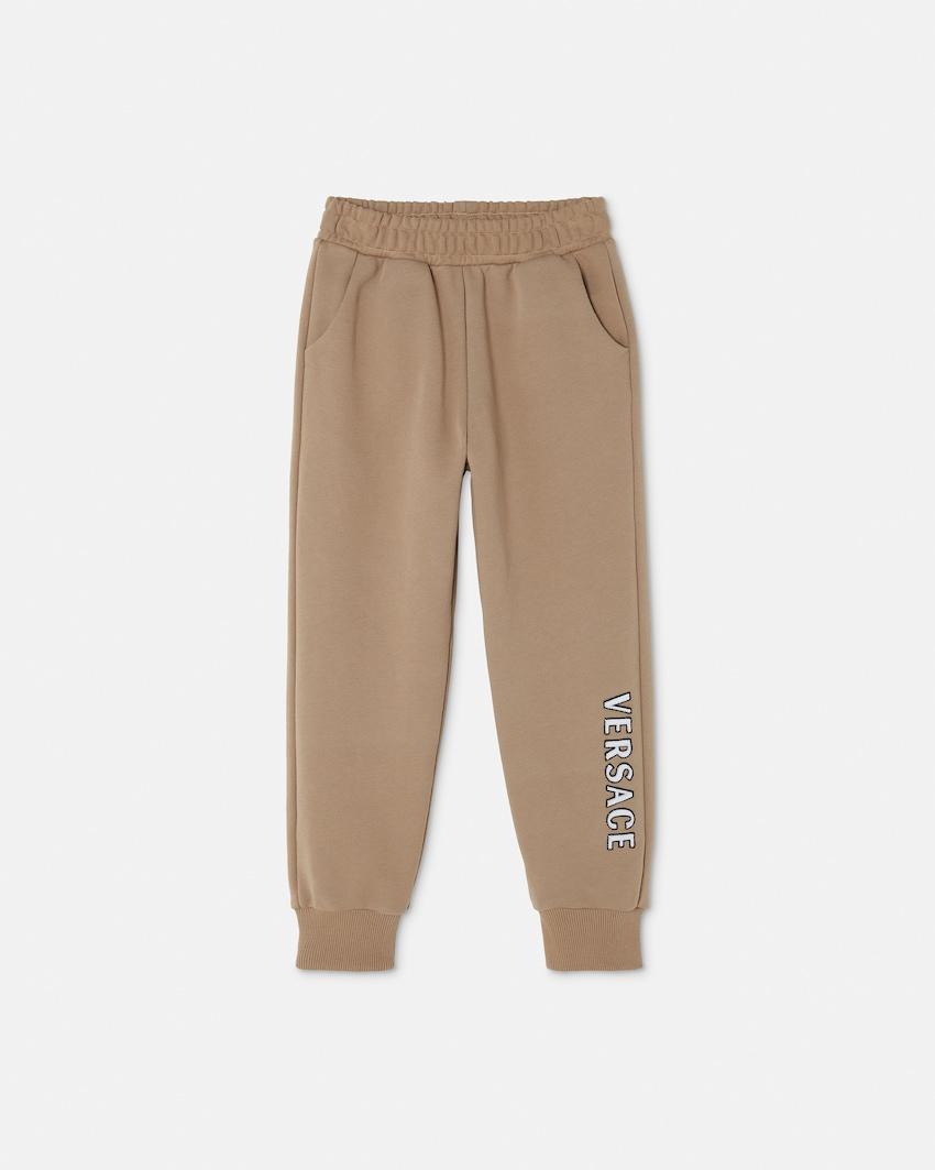 kids embroidered-logo cotton-jersey sweatpants by VERSACE