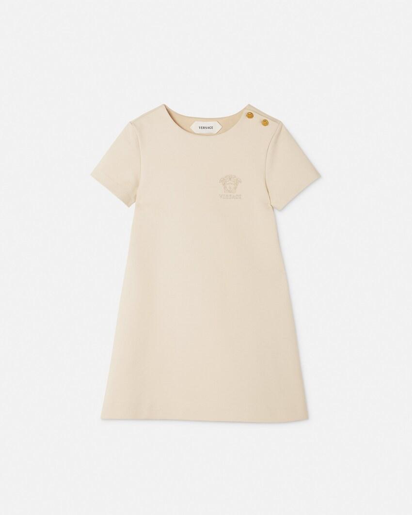kids embroidered-logo milano-stitch dress by VERSACE