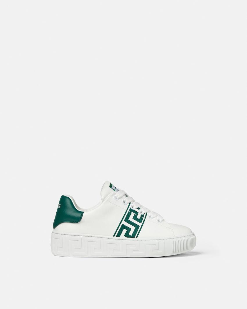 kids greca embroidered nylon sneakers by VERSACE