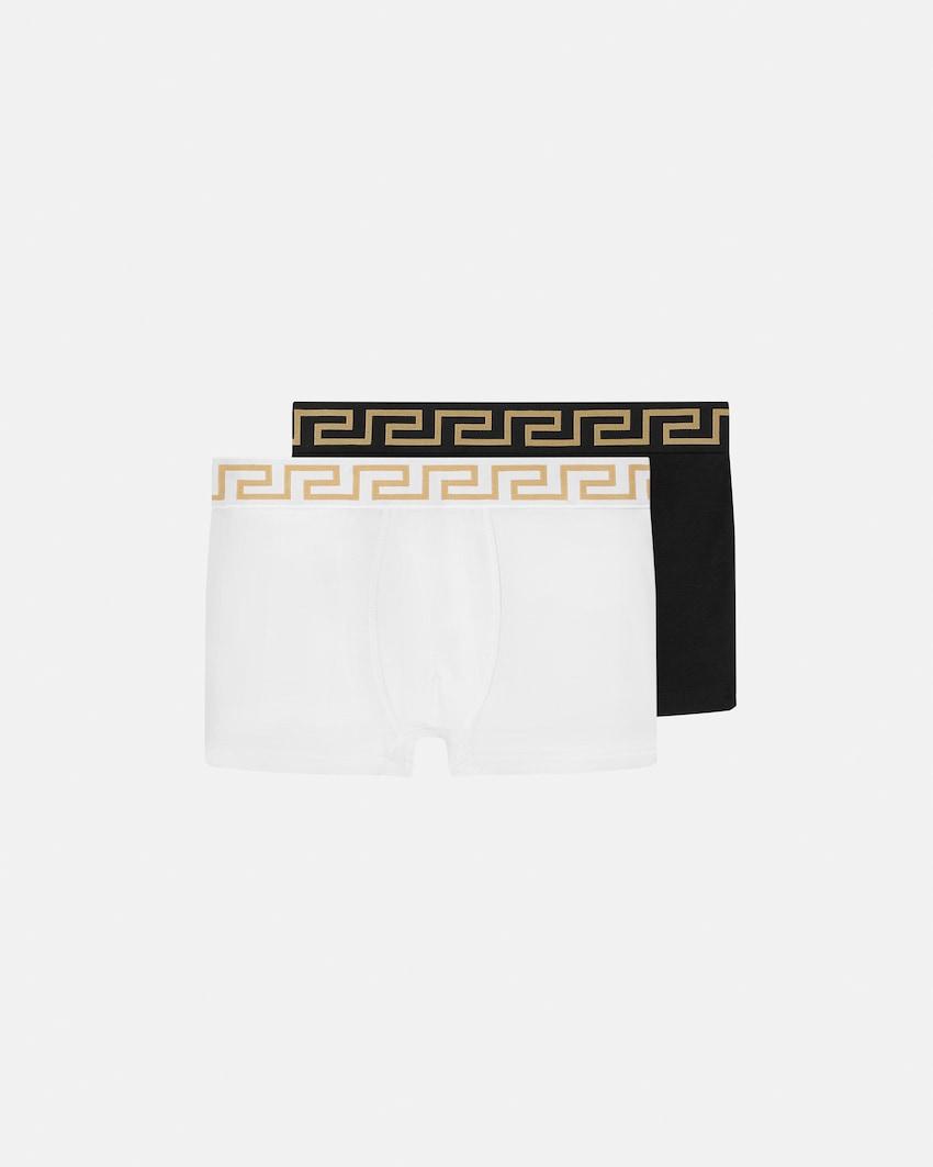 kids jacquard cotton-jersey trunks 2-pack by VERSACE