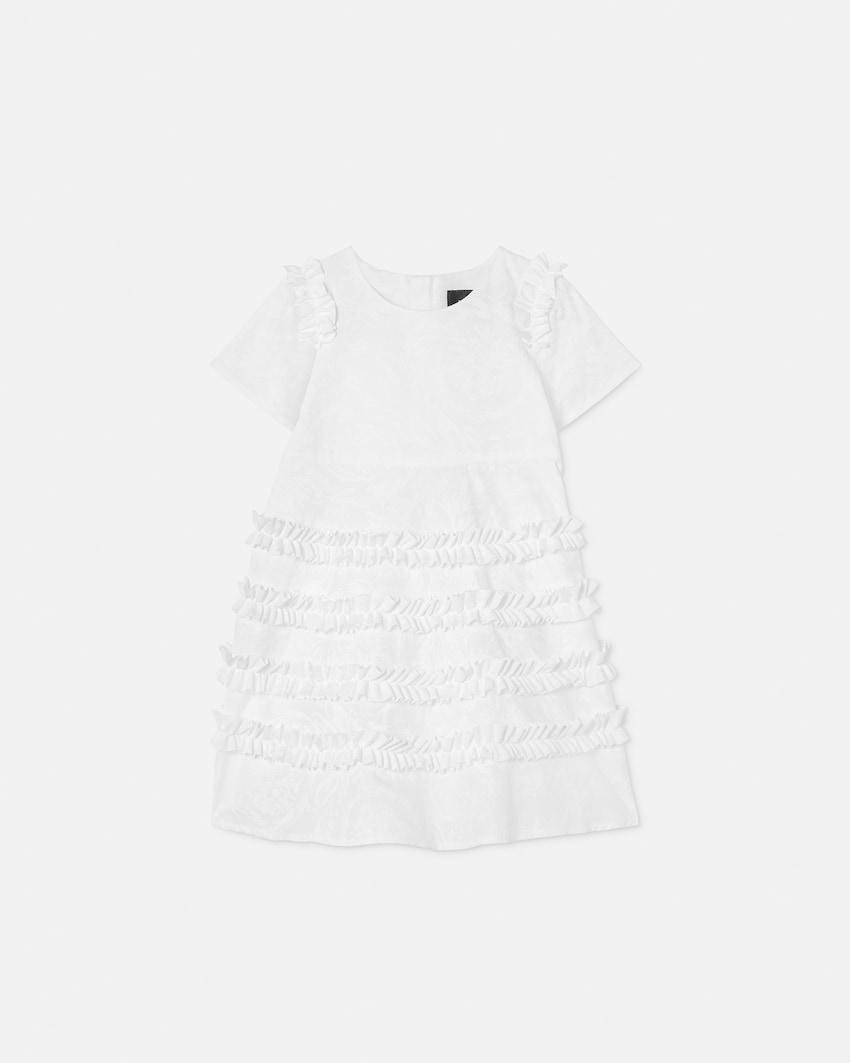 kids jacquard cotton-poplin dress by VERSACE