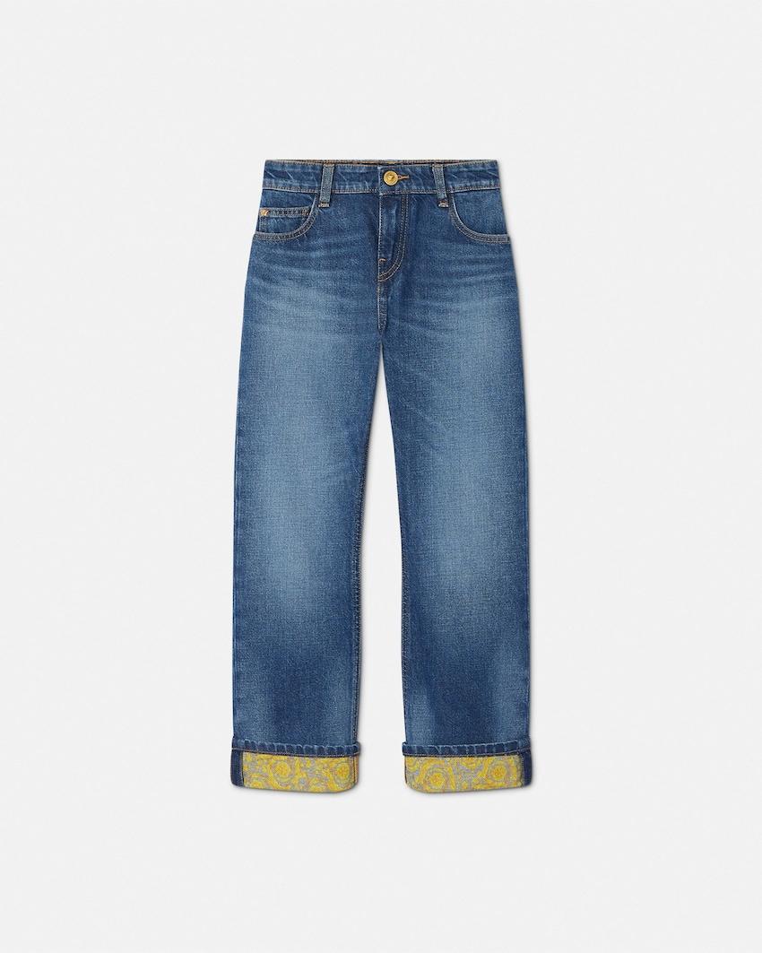 kids jacquard jeans by VERSACE