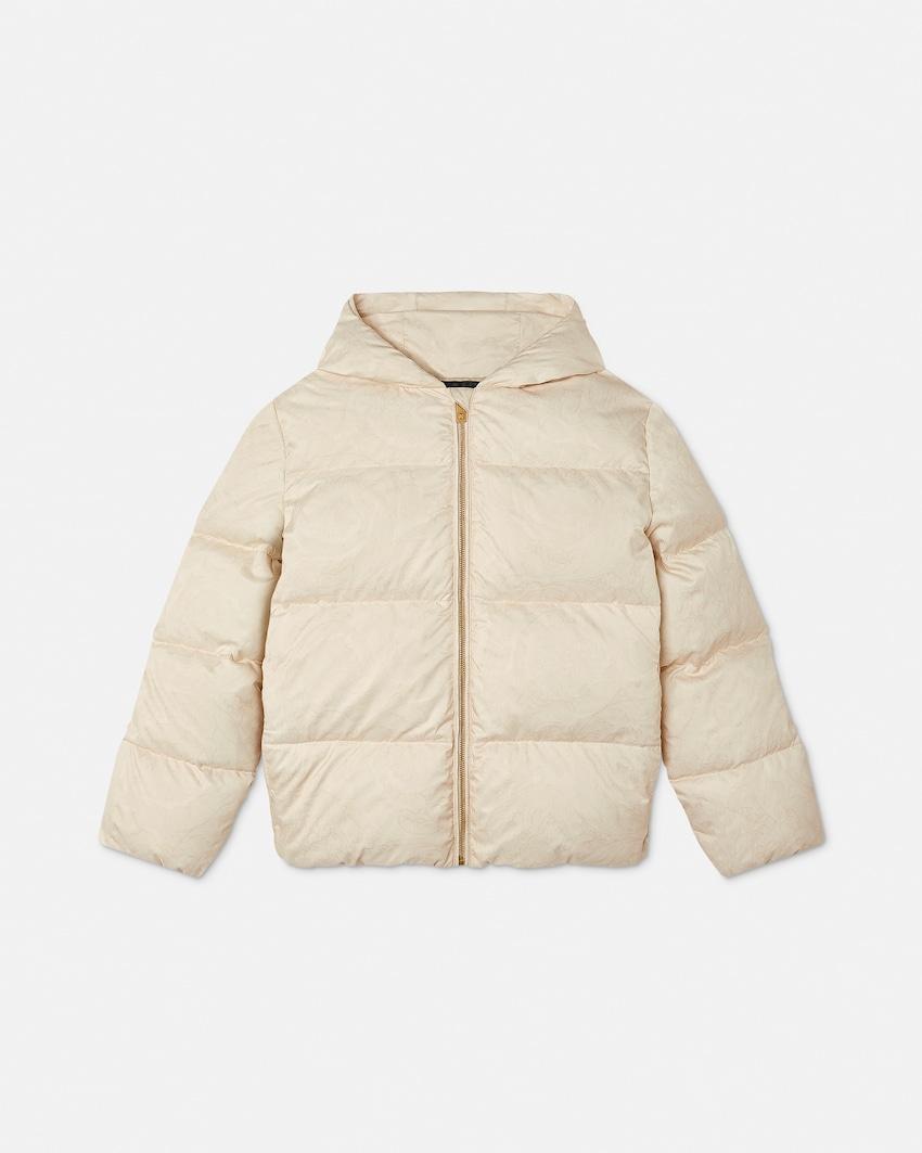 kids jacquard nylon puffer by VERSACE