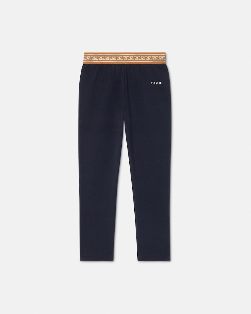 kids jacquard stretch cotton-jersey leggings by VERSACE