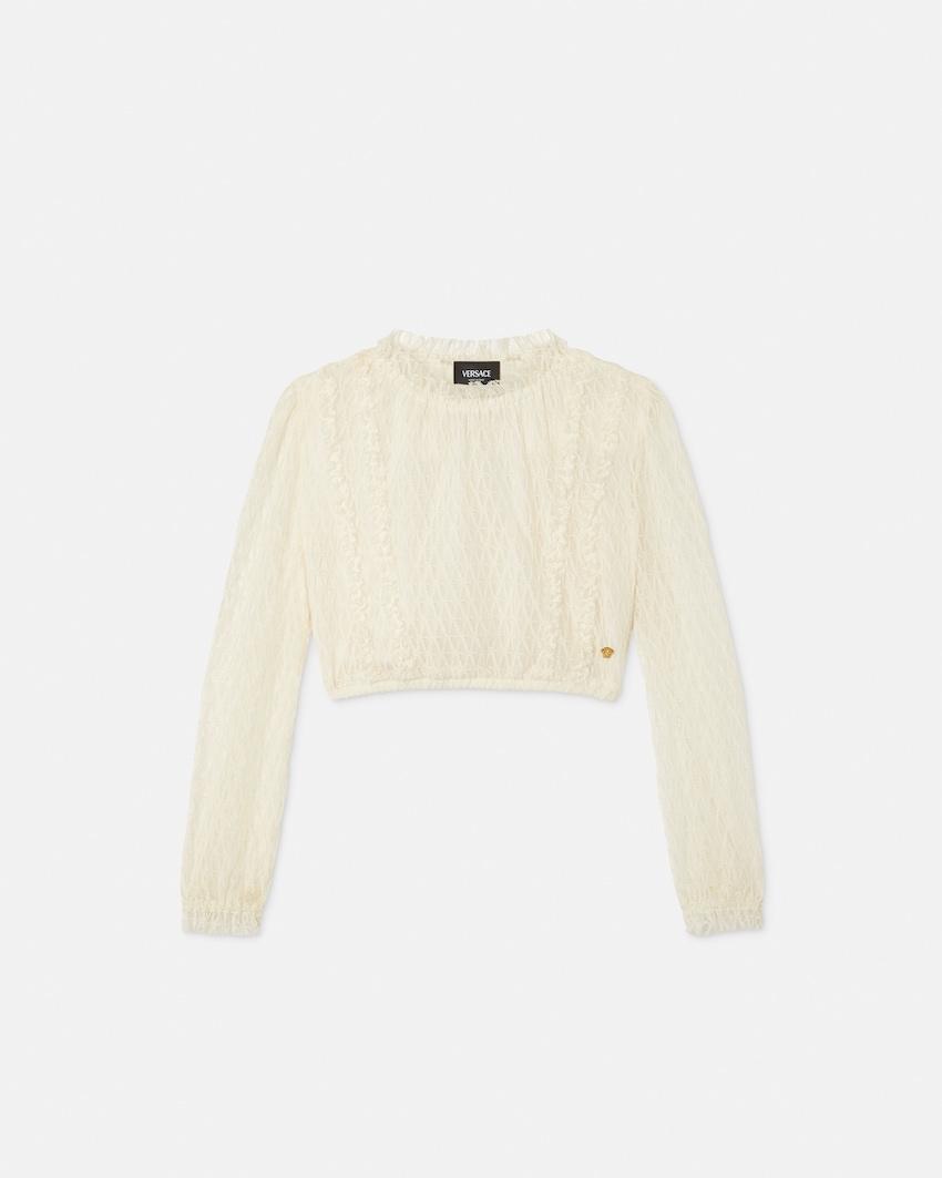 kids lace blouse by VERSACE