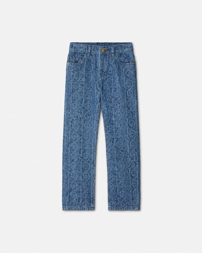 kids lasered jeans by VERSACE