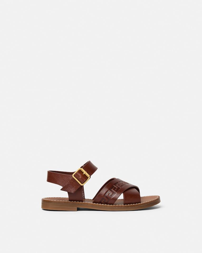 kids leather sandals by VERSACE