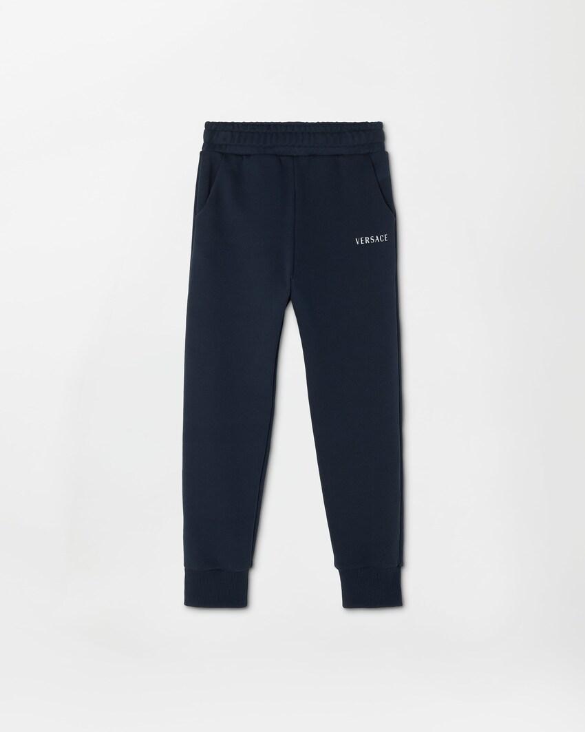 kids logo-printed cotton-jersey sweatpants by VERSACE