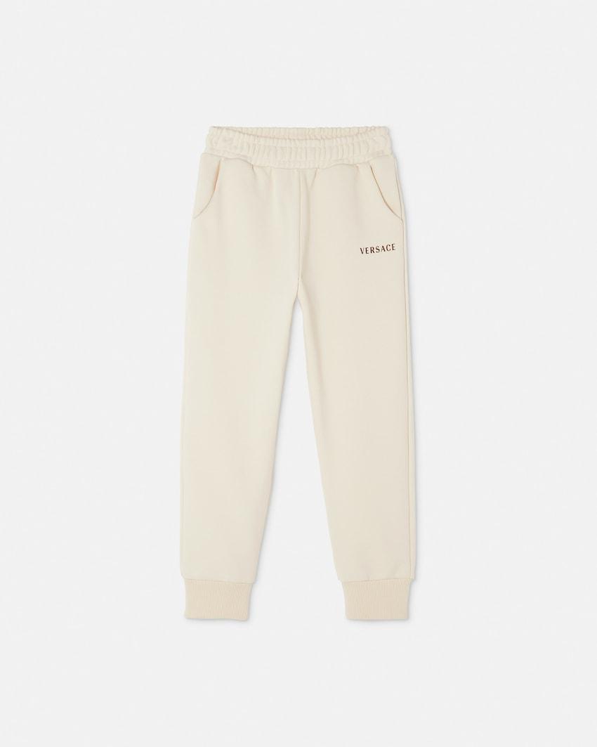 kids logo-printed cotton-jersey sweatpants by VERSACE