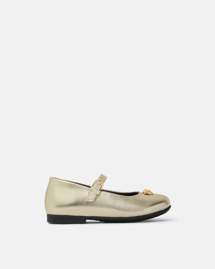 kids metallic ballerinas by VERSACE