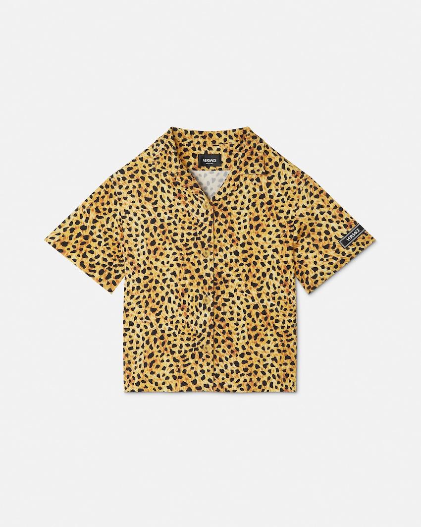 kids printed cady shirt by VERSACE