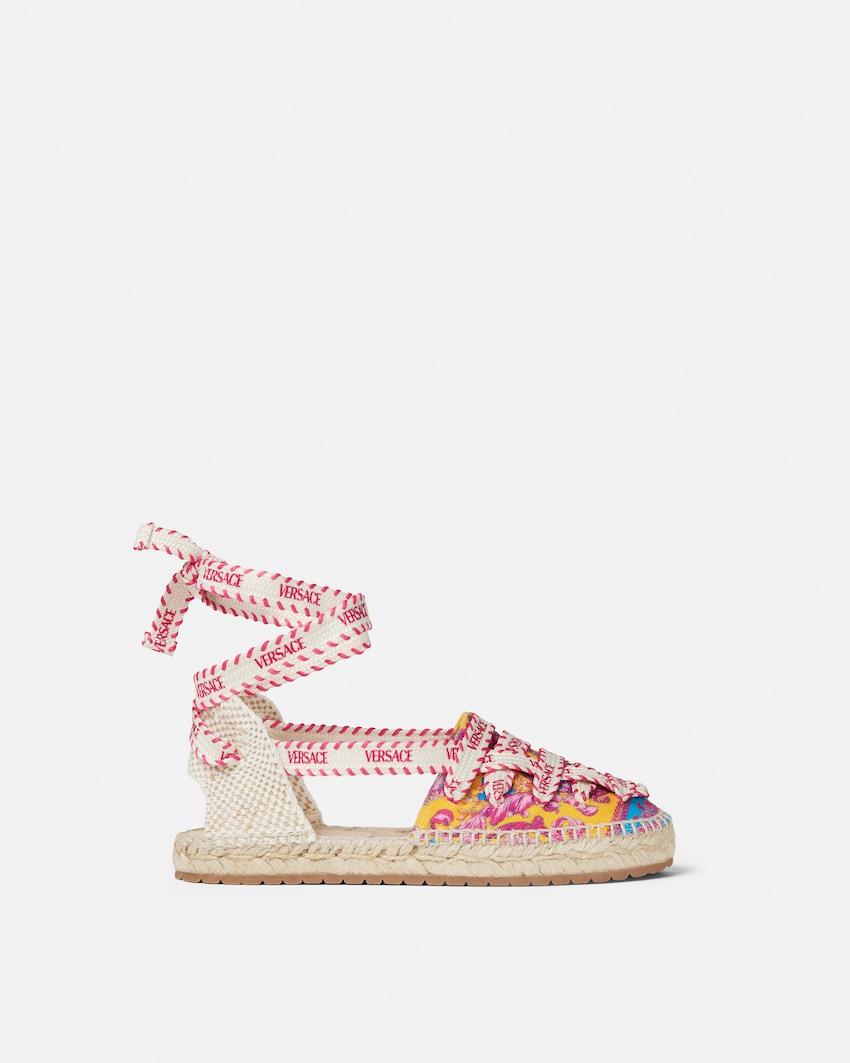 kids printed canvas espadrilles by VERSACE