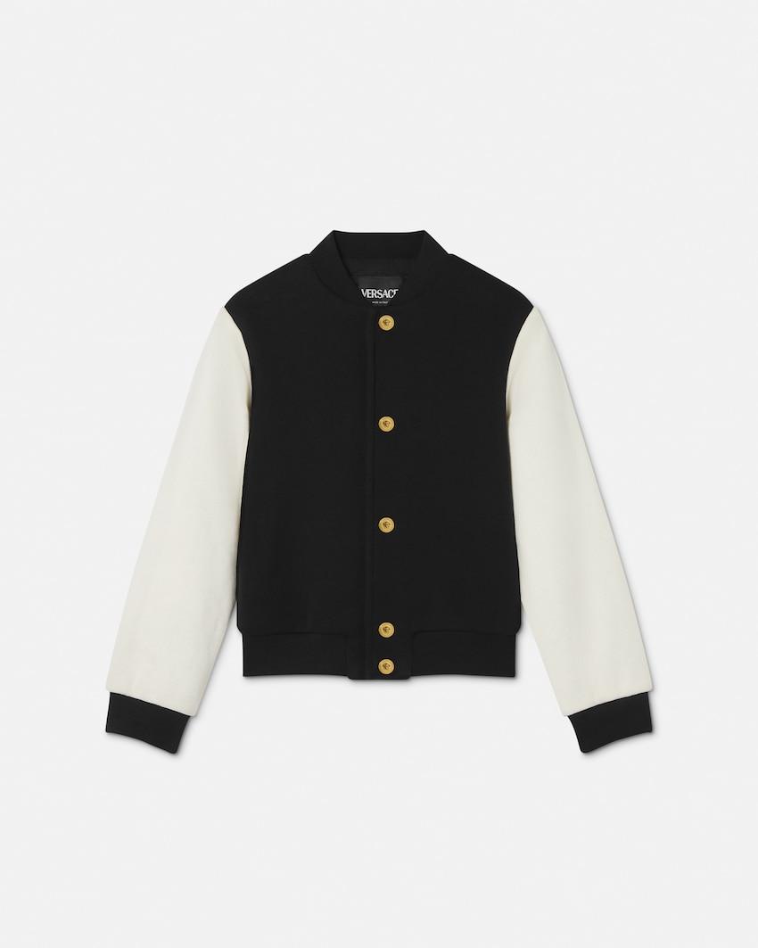 kids printed cotton bomber by VERSACE