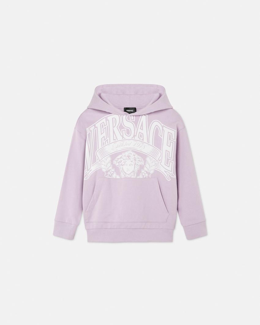 kids printed cotton-jersey hoodie by VERSACE