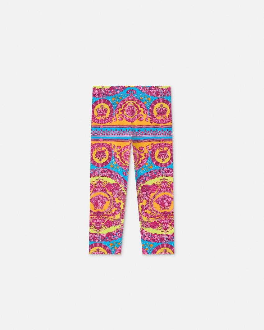 kids printed cotton-jersey leggings by VERSACE