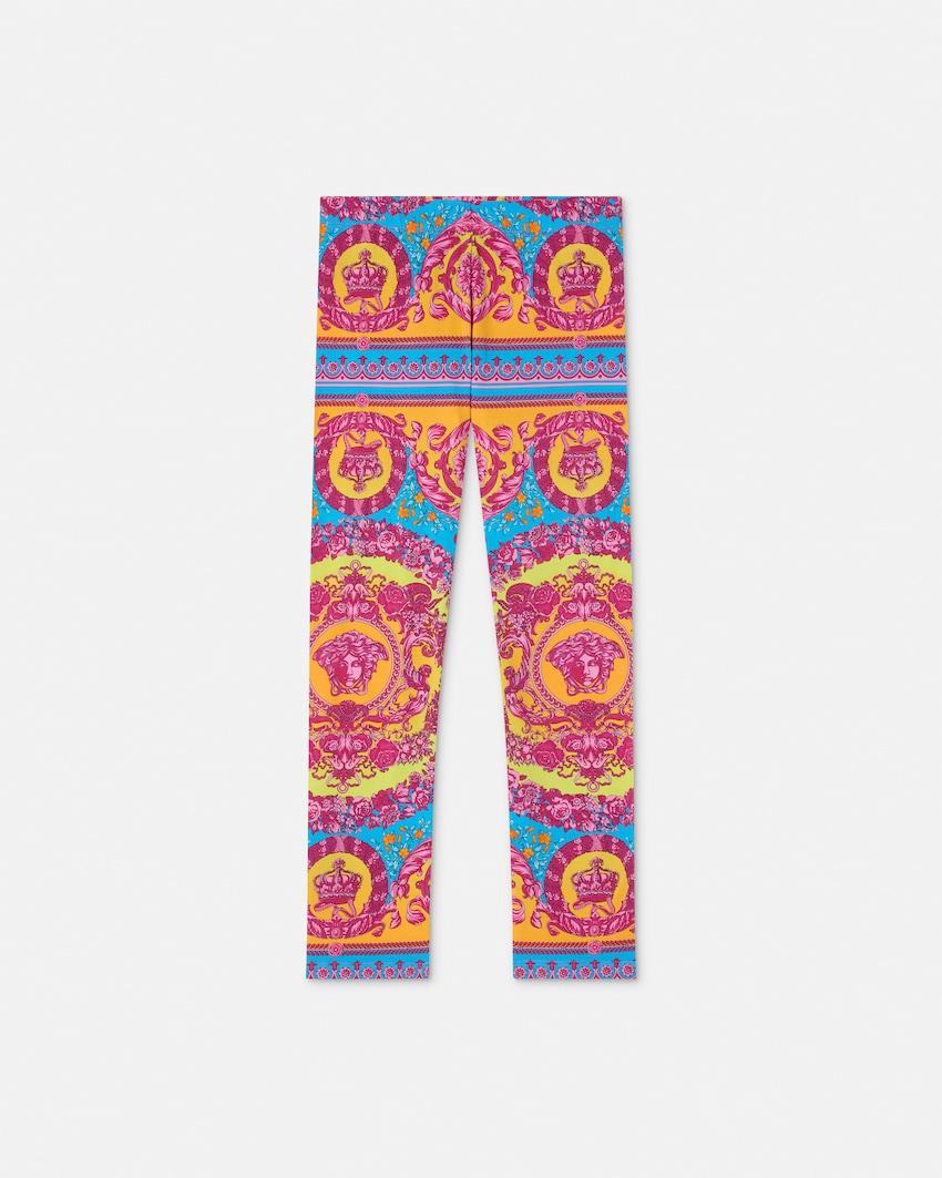 kids printed cotton-jersey leggings by VERSACE