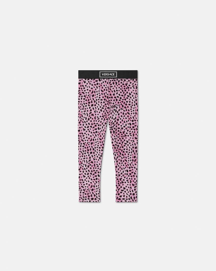 kids printed cotton-jersey leggings by VERSACE