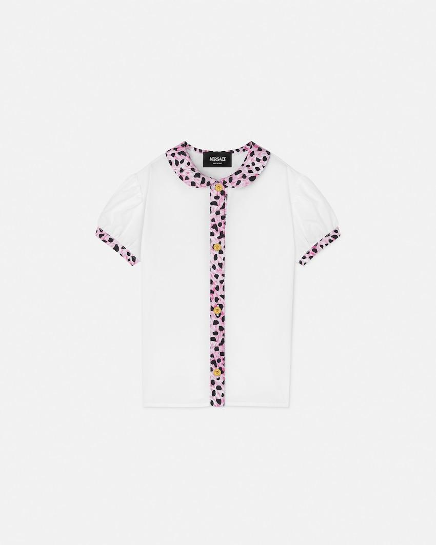 kids printed cotton-jersey shirt by VERSACE