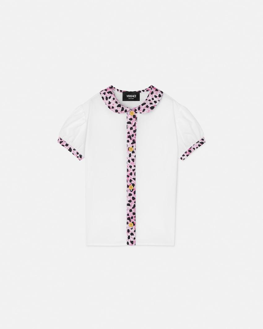 kids printed cotton-jersey shirt by VERSACE