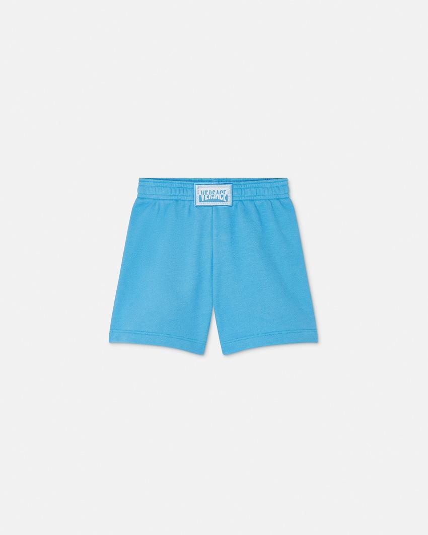 kids printed cotton-jersey sweat shorts by VERSACE