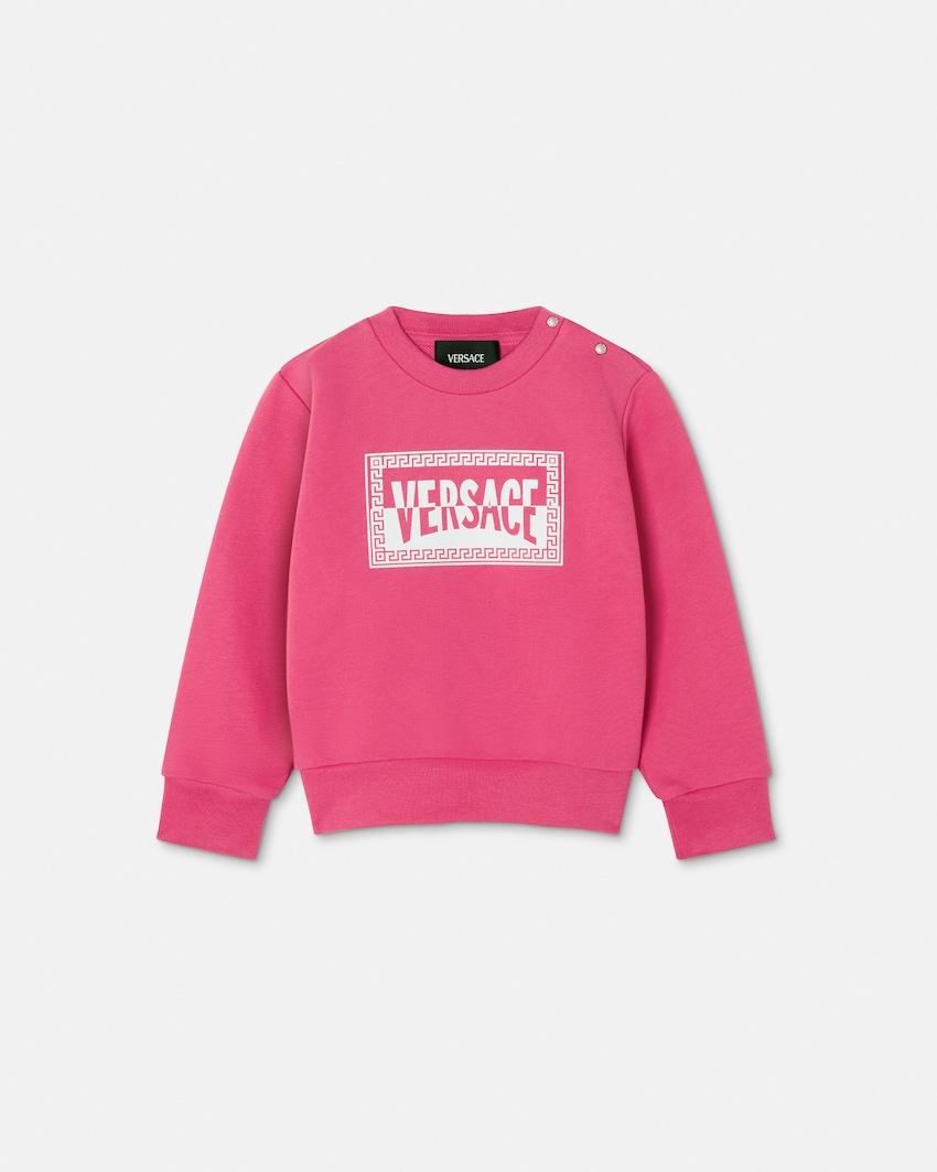 kids printed cotton-jersey sweatshirt by VERSACE