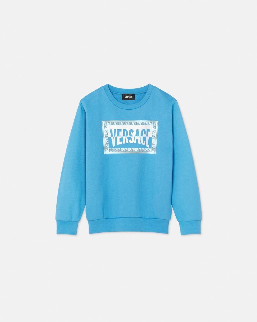 kids printed cotton-jersey sweatshirt by VERSACE