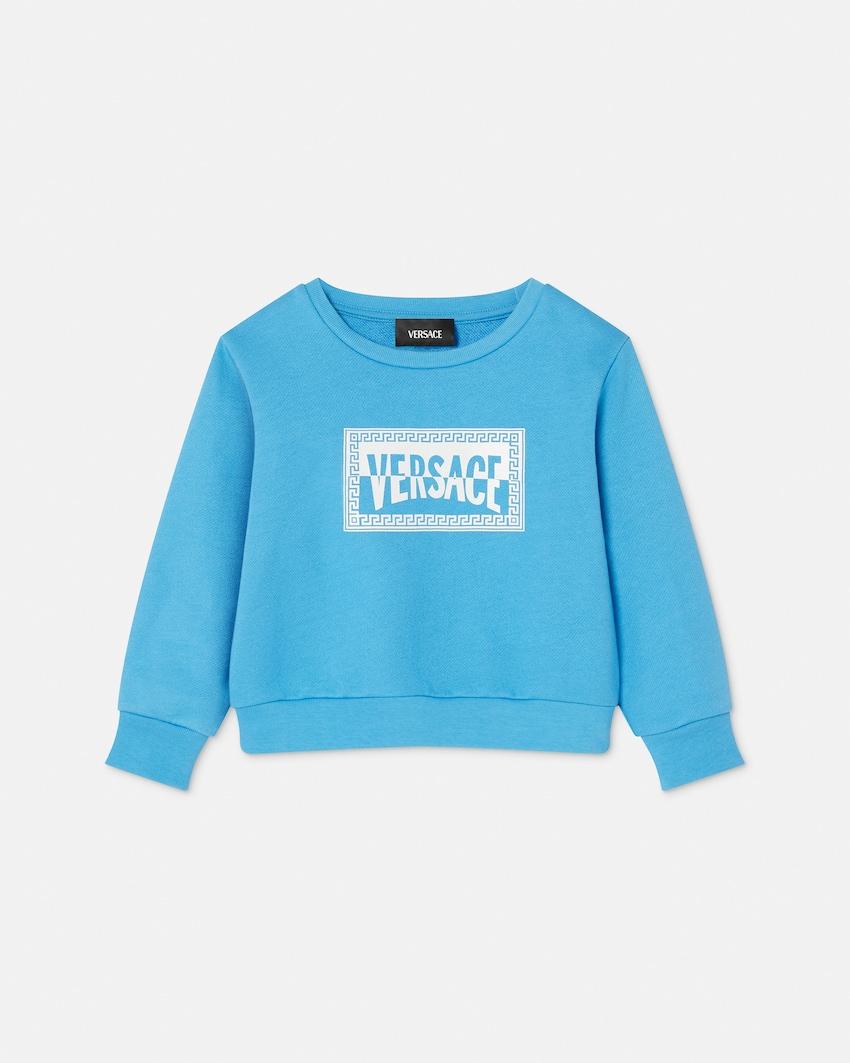 kids printed cotton-jersey sweatshirt by VERSACE