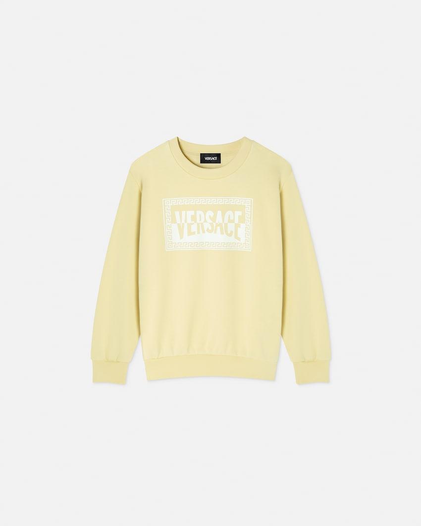 kids printed cotton-jersey sweatshirt by VERSACE