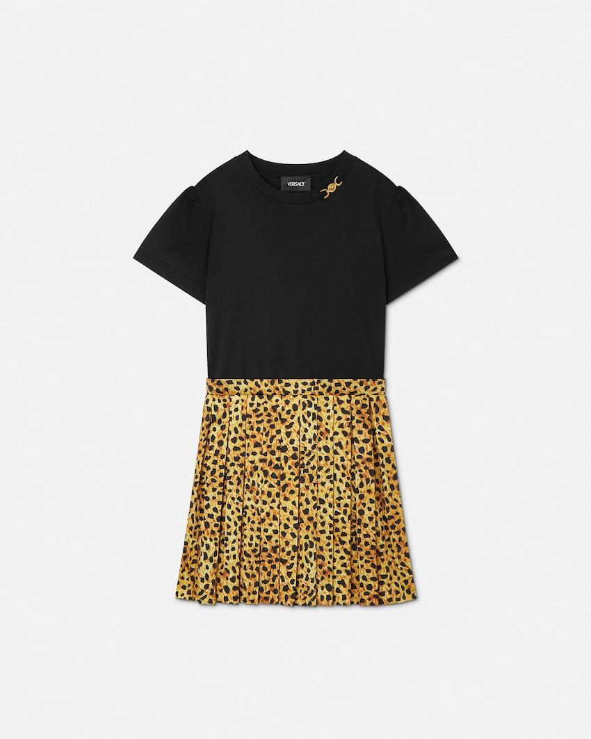 kids printed cotton-jersey twill dress by VERSACE
