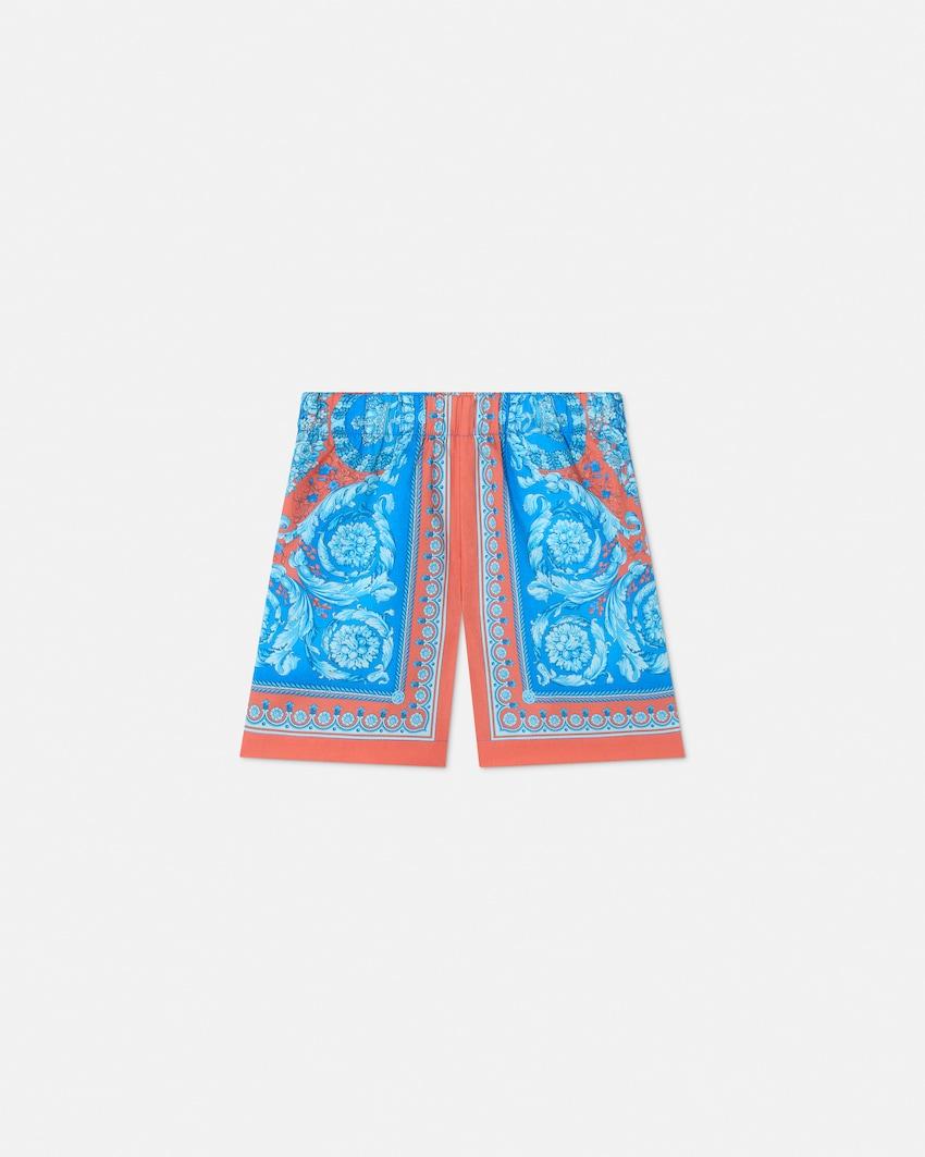 kids printed cotton-poplin shorts by VERSACE