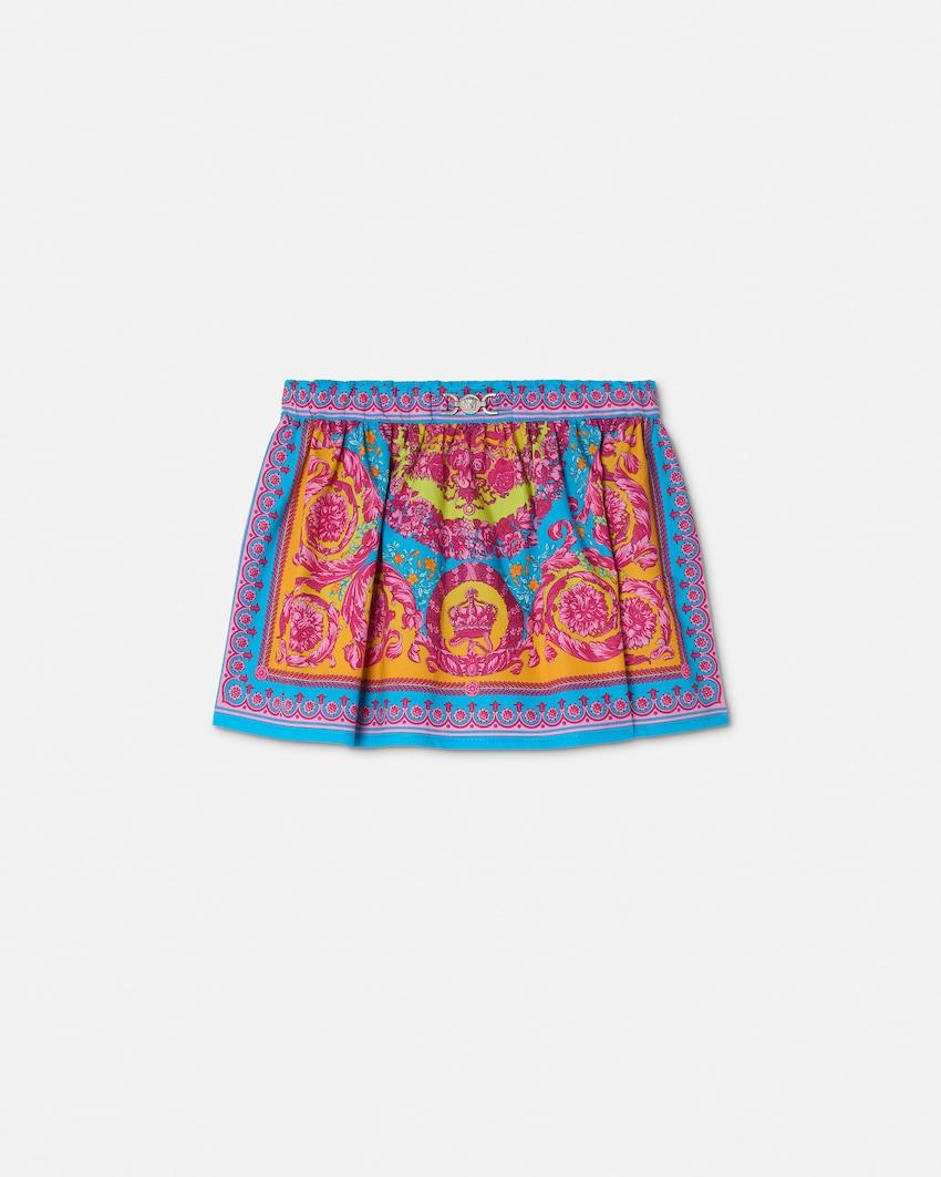 kids printed cotton-poplin skirt by VERSACE