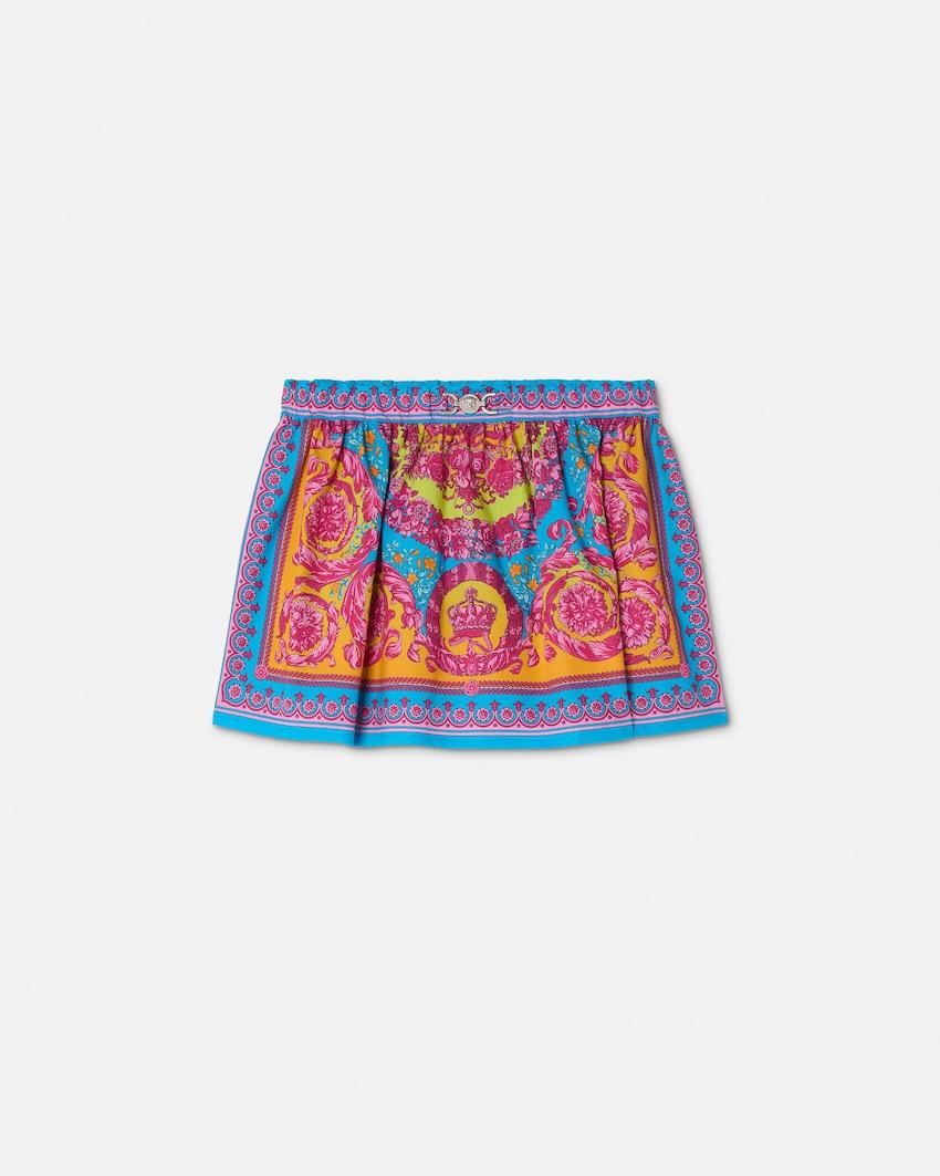 kids printed cotton-poplin skirt by VERSACE