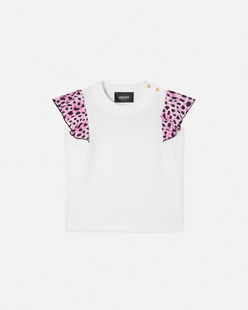 kids printed cotton t-shirt by VERSACE