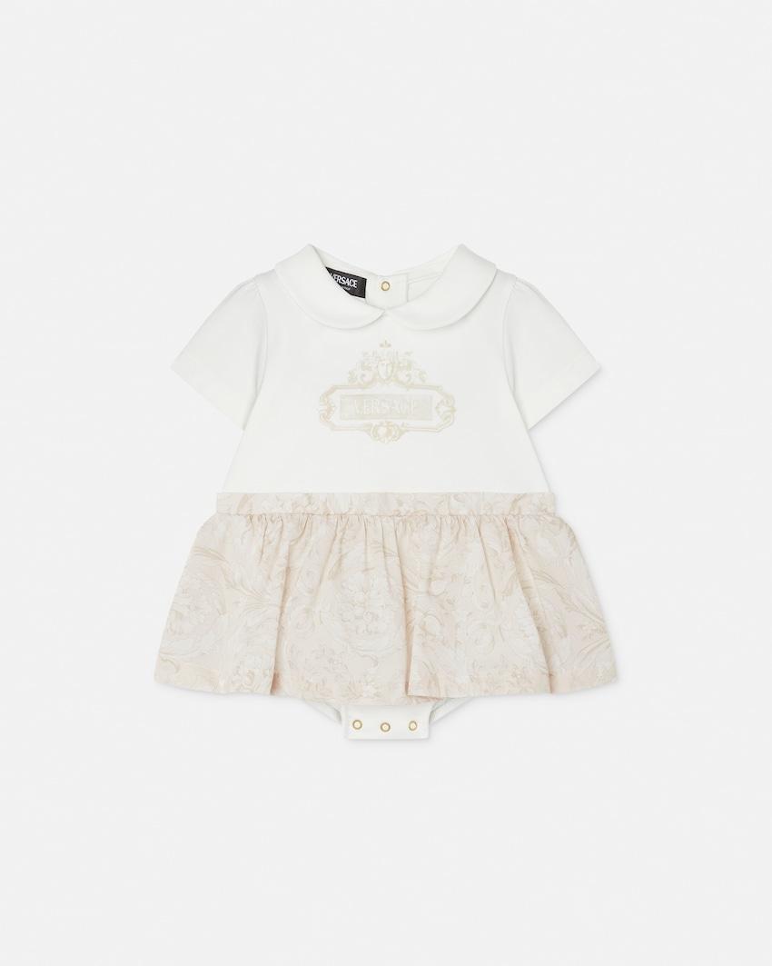 kids printed cotton t-shirt dress by VERSACE