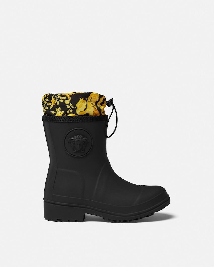 kids printed rubber rainboots by VERSACE