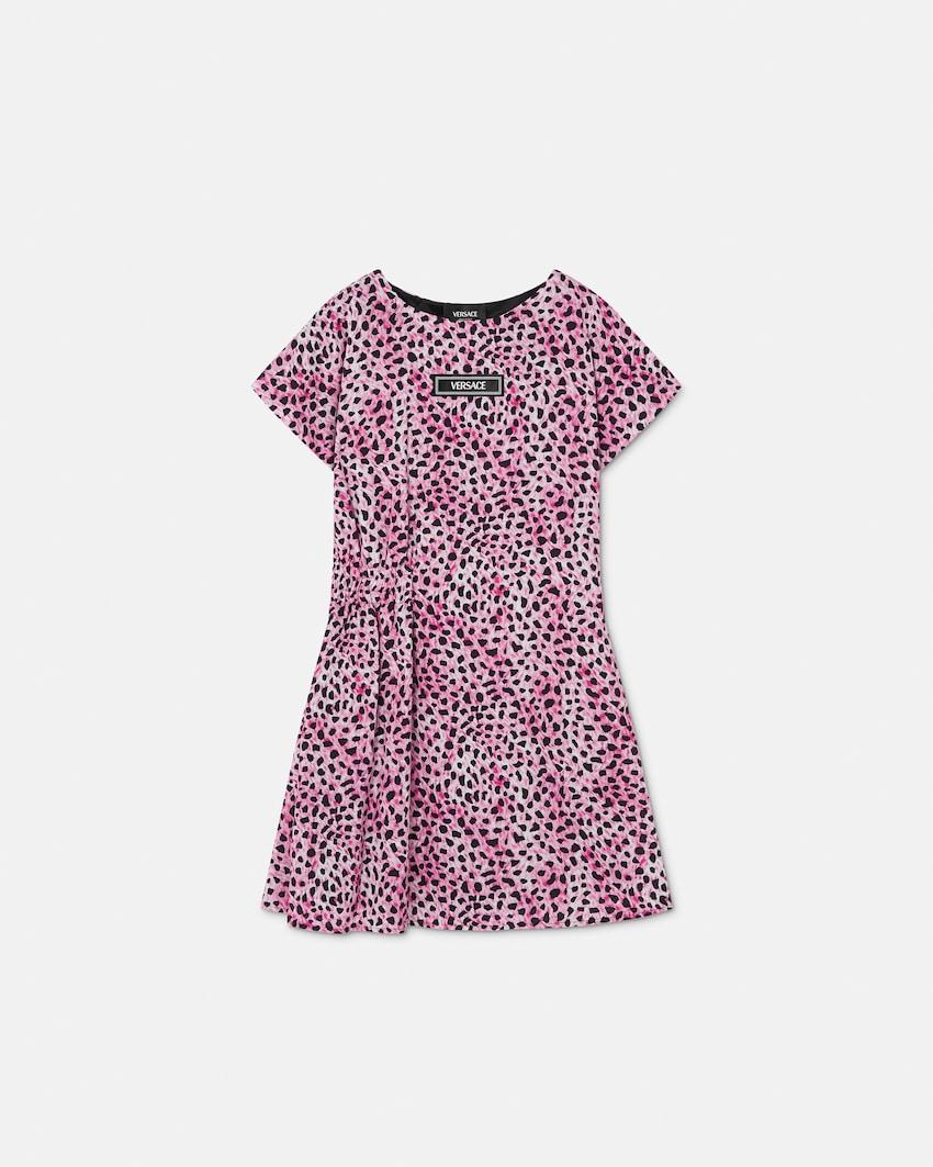 kids printed viscose dress by VERSACE