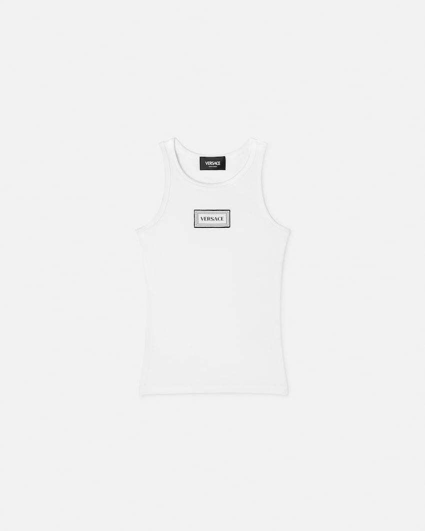 kids ribbed cotton tank top by VERSACE
