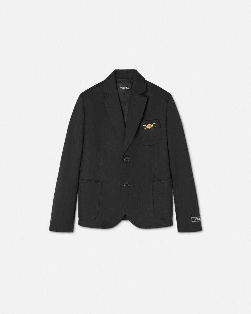 kids wool-blend blazer by VERSACE