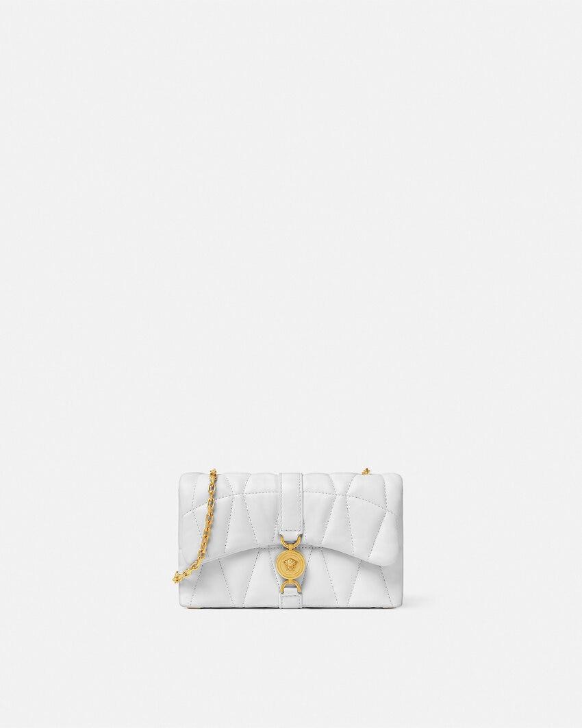 kleio quilted nappa mini bag by VERSACE