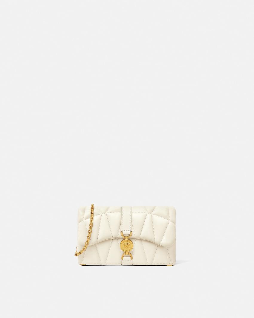 kleio quilted nappa mini bag by VERSACE
