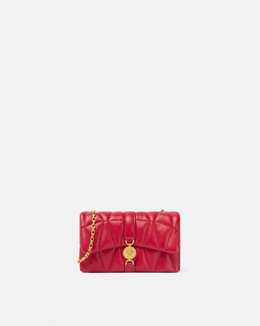 kleio quilted nappa mini bag by VERSACE