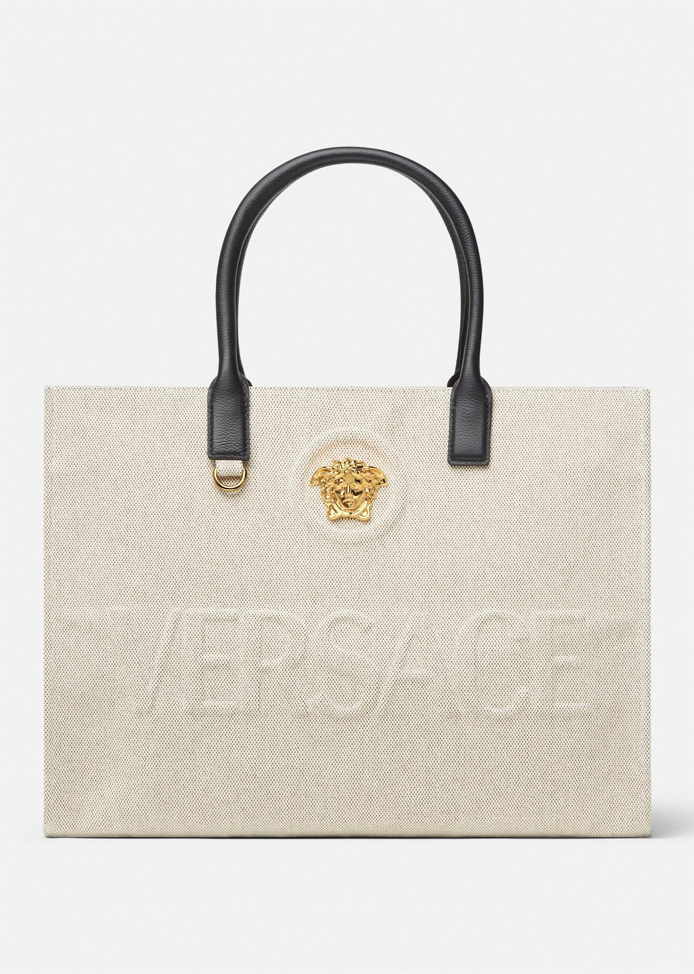 la medusa large canvas tote by VERSACE