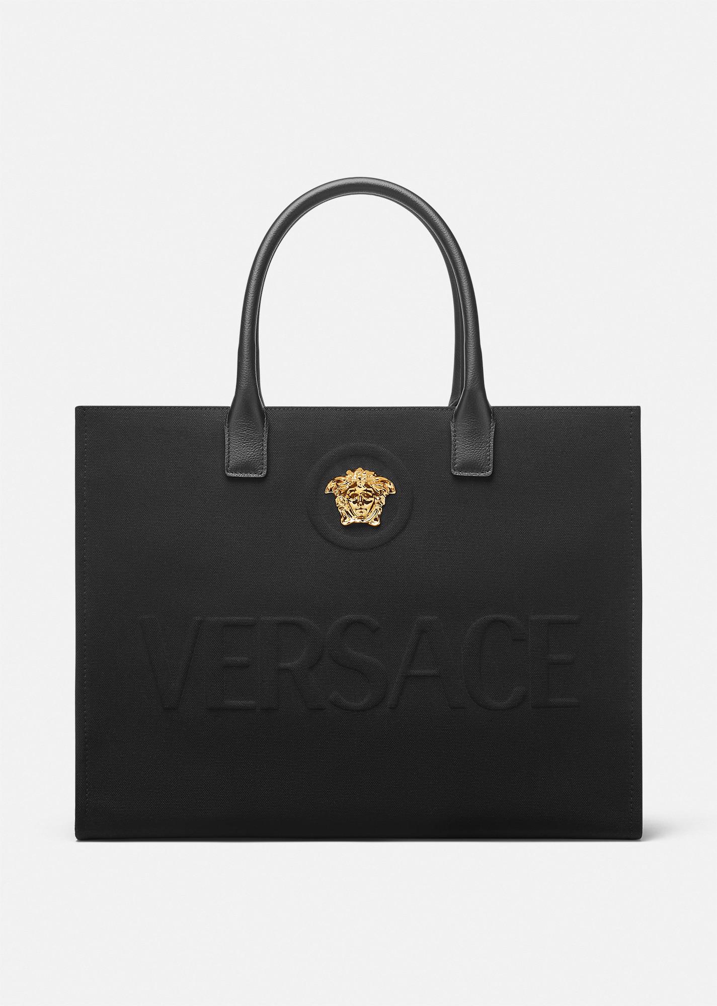 la medusa large canvas tote by VERSACE