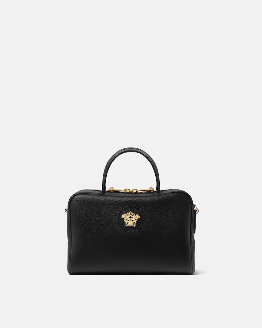 la medusa leather boston bag by VERSACE
