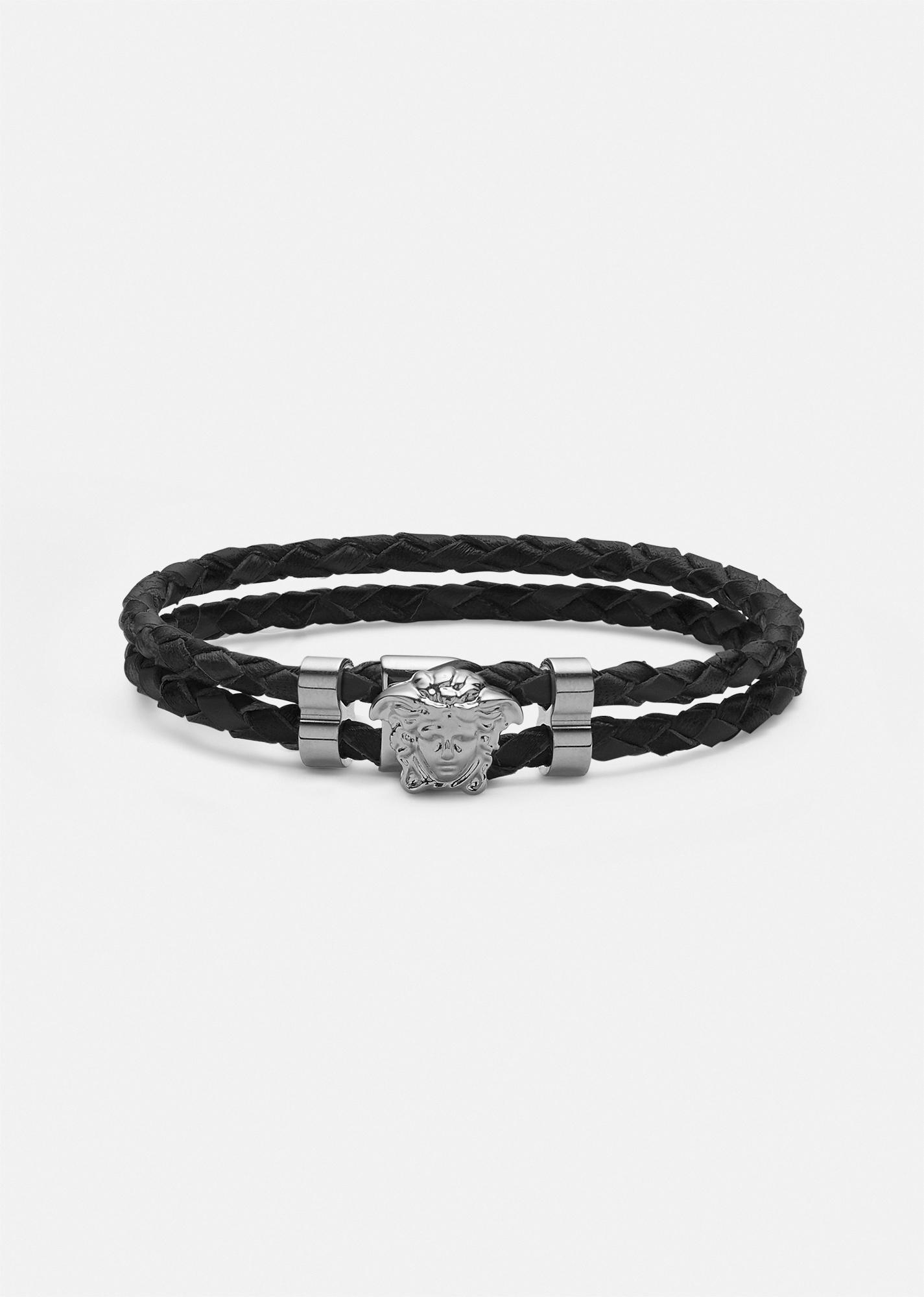la medusa leather bracelet by VERSACE